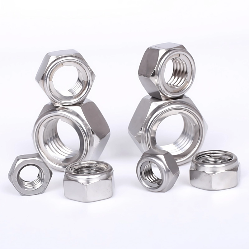 Đai ốc khóa hoàn toàn bằng thép không gỉ DIN 980 Đai ốc tự khóa